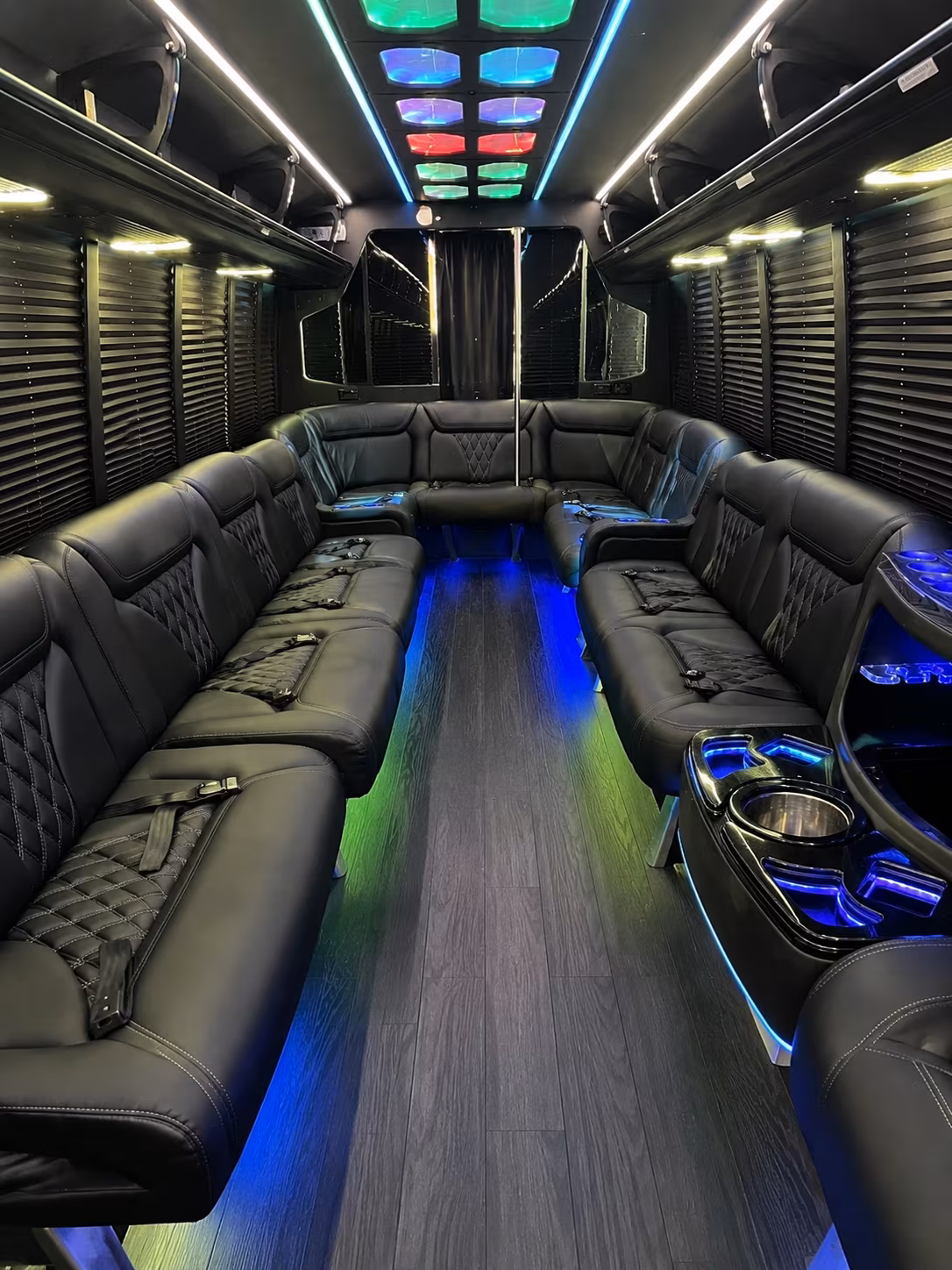 anaheim 20 passenger party bus interior